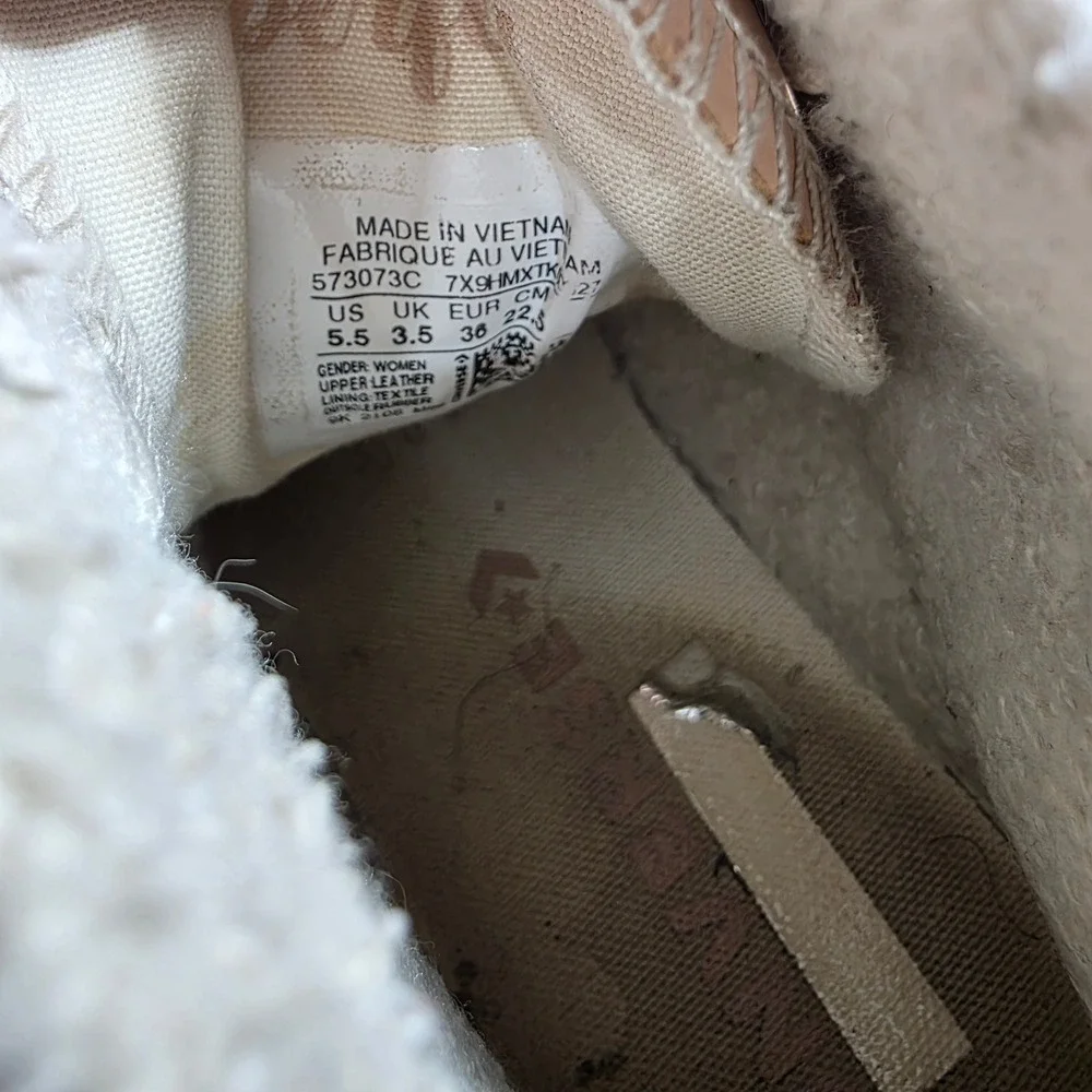 Converse Platform High-Top Sneakers in Blush Pink and White - Picture 8 of 8